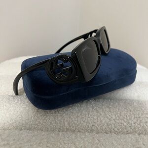 Gucci Rectangular-Frame Sunglasses
